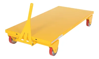 Vestil AWST-3672-PU all wheel steer truck shown from an alternate angle