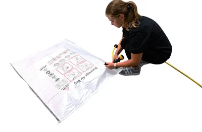 Vestil BAG-4836-L1 inflatable dunnage bag shown from an alternate angle