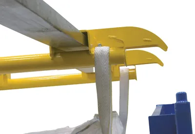 Vestil BBL-B001 bulk bag filling station shown from an alternate angle