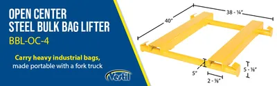 Vestil BBL-OC-4 bulk bag filling station feature highlights