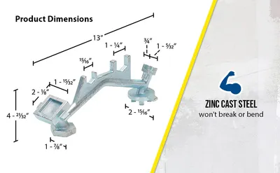 Vestil BNW-I-W drum bung nut wrenche feature highlights