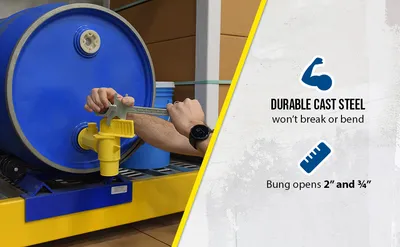 Vestil BNW-BX-W drum bung nut wrenche feature highlights