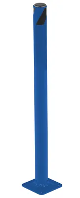 Vestil Steel Pipe Safety Bollard 24 In. x 1-3/4 In. Blue
