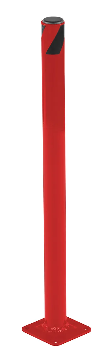 Vestil BOL-24-2-RED steel pipe safety bollard