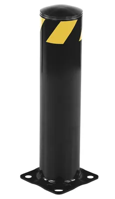 Vestil Steel Pipe Safety Bollard 24 In. x 5-1/2 In. Black