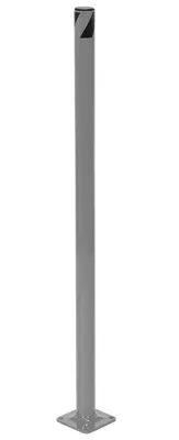 Vestil Steel Pipe Safety Bollard 36 In. x 1-3/4 In. Gray Semi Gloss