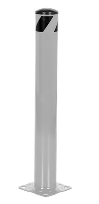 Vestil Steel Pipe Safety Bollard 36 In. x 4-1/2 In. Silver