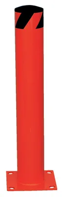 Vestil Steel Pipe Safety Bollard 36 In. x 5-1/2 In. Red