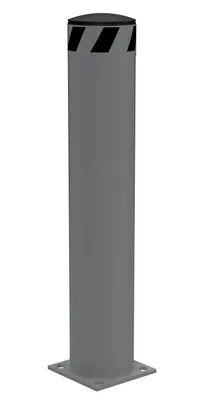 Vestil Steel Pipe Safety Bollard 36 In. x 6-1/2 In. Gray Semi Gloss