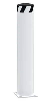 Vestil Steel Pipe Safety Bollard 36 In. x 6-1/2 In. White