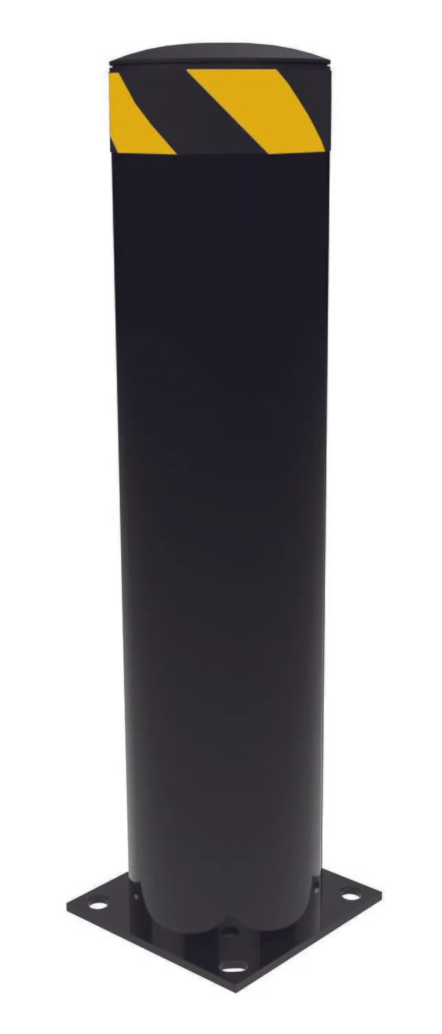 Vestil BOL-36-8.5-BK steel pipe safety bollard