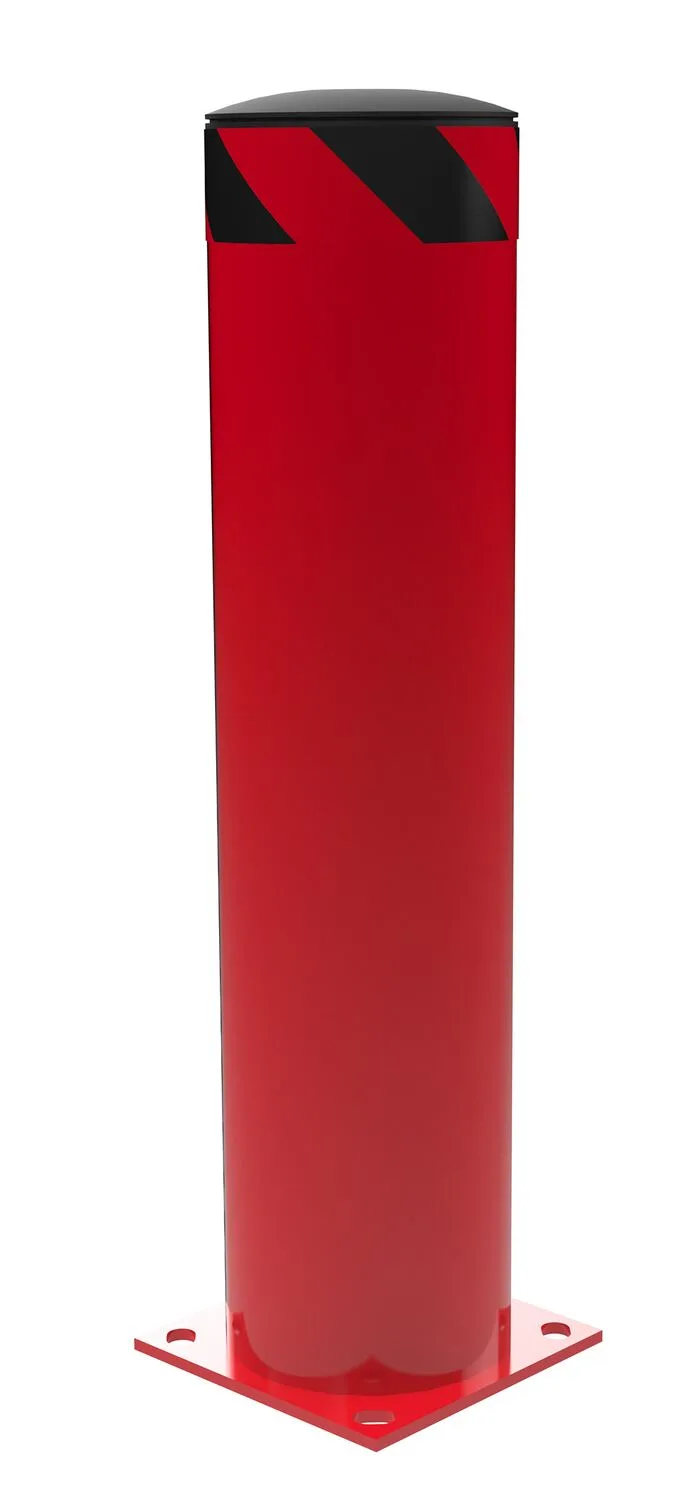 Vestil BOL-36-8.5-RED steel pipe safety bollard