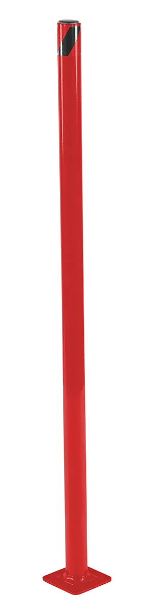 Vestil BOL-42-2-RED steel pipe safety bollard