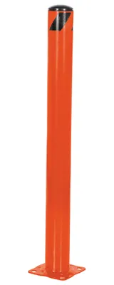 Vestil Steel Pipe Safety Bollard 42 In. x 4-1/2 In. Orange