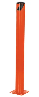 Vestil Steel Pipe Safety Bollard 42 In. x 5-1/2 In. Orange