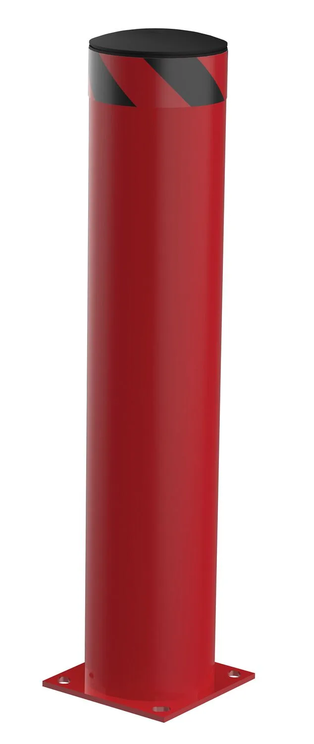 Vestil BOL-42-8.5-RED steel pipe safety bollard