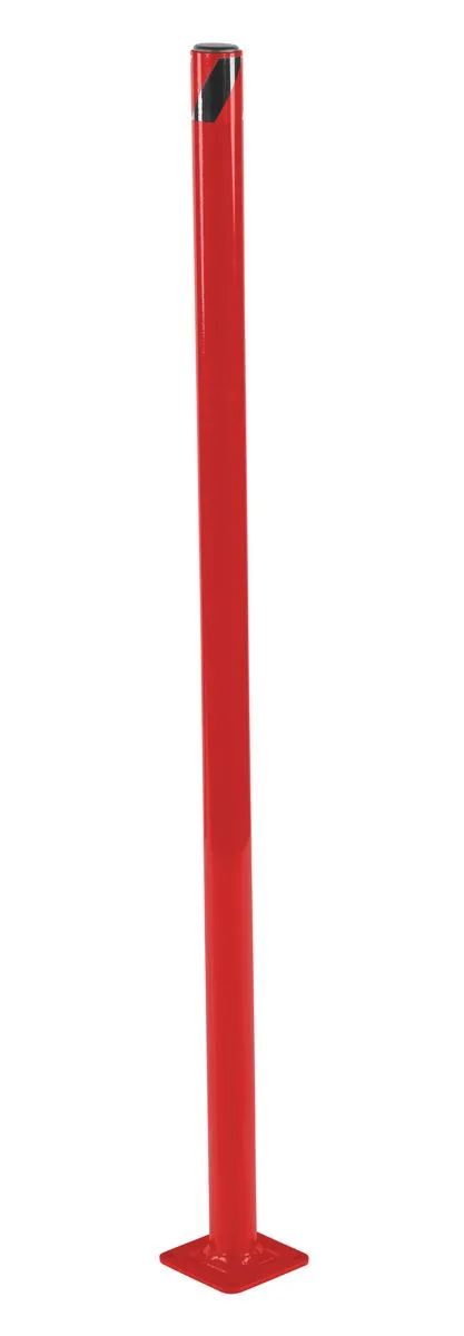 Vestil BOL-48-2-RED steel pipe safety bollard