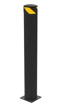 Vestil Steel Pipe Safety Bollard 48 In. x 6-1/2 In. Black