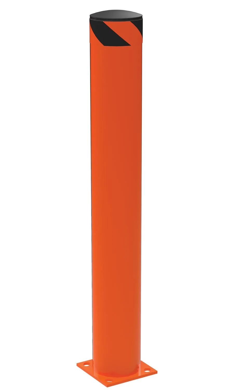 Vestil BOL-48-6.5-OR steel pipe safety bollard