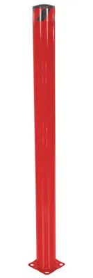Vestil Steel Pipe Safety Bollard 62 In. x 5-1/2 In. Red