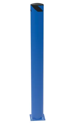 Vestil Steel Pipe Safety Bollard 62 In. x 6-1/2 In. Blue