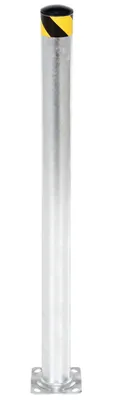 Vestil Galvanized Steel Pipe Safety Bollard 72 In. x 5-1/2 In. Gray