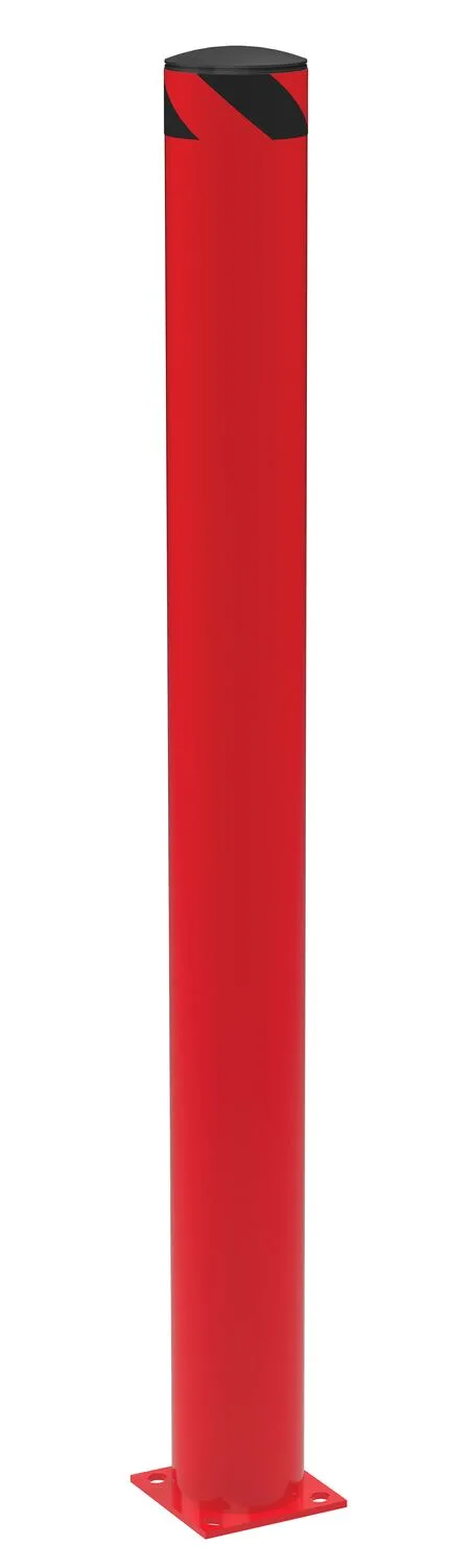 Vestil BOL-72-6.5-RED steel pipe safety bollard