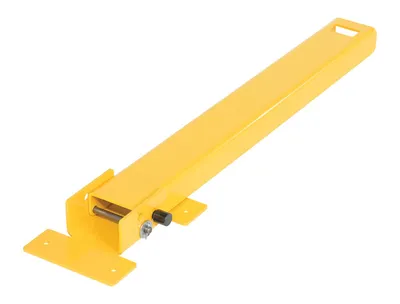 Vestil BOL-FD-2W-36-YL 2 way fold down steel bollard shown from an alternate angle