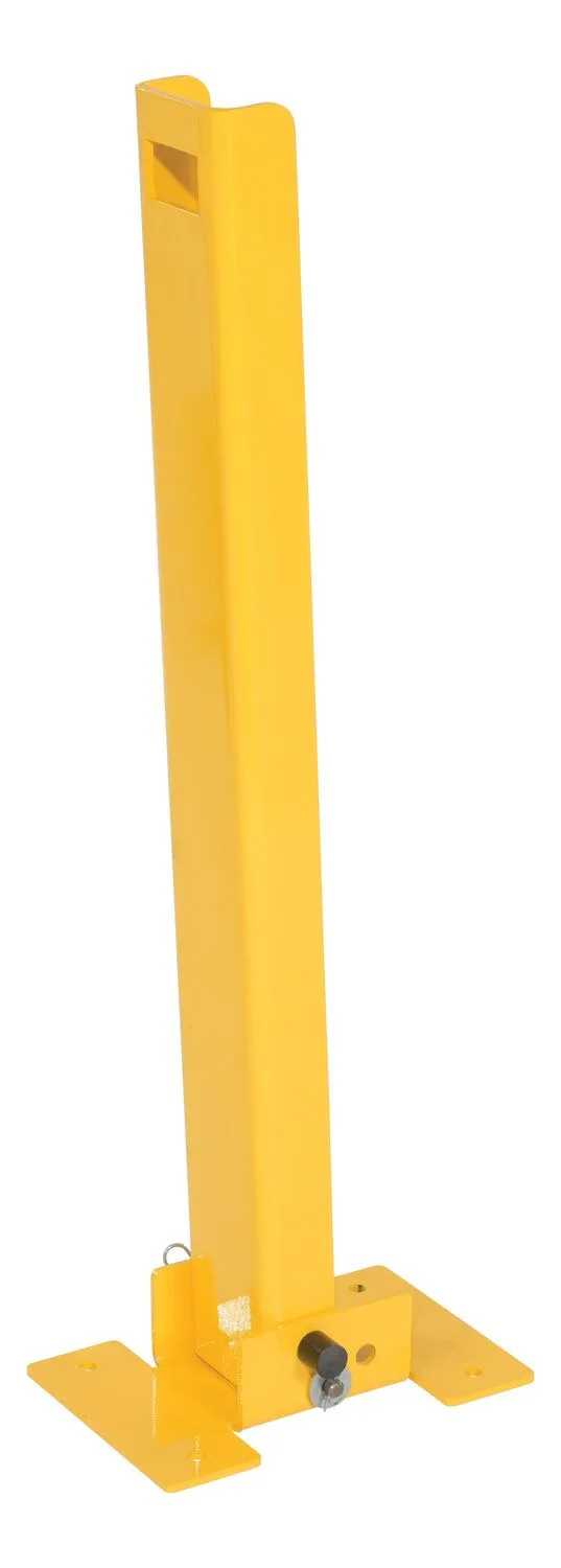 Vestil BOL-FD-2W-36-YL 2 way fold down steel bollard