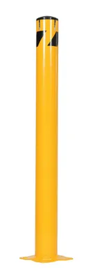 Vestil BOL-JK-48-4.5 steel pipe bollard with chain slot