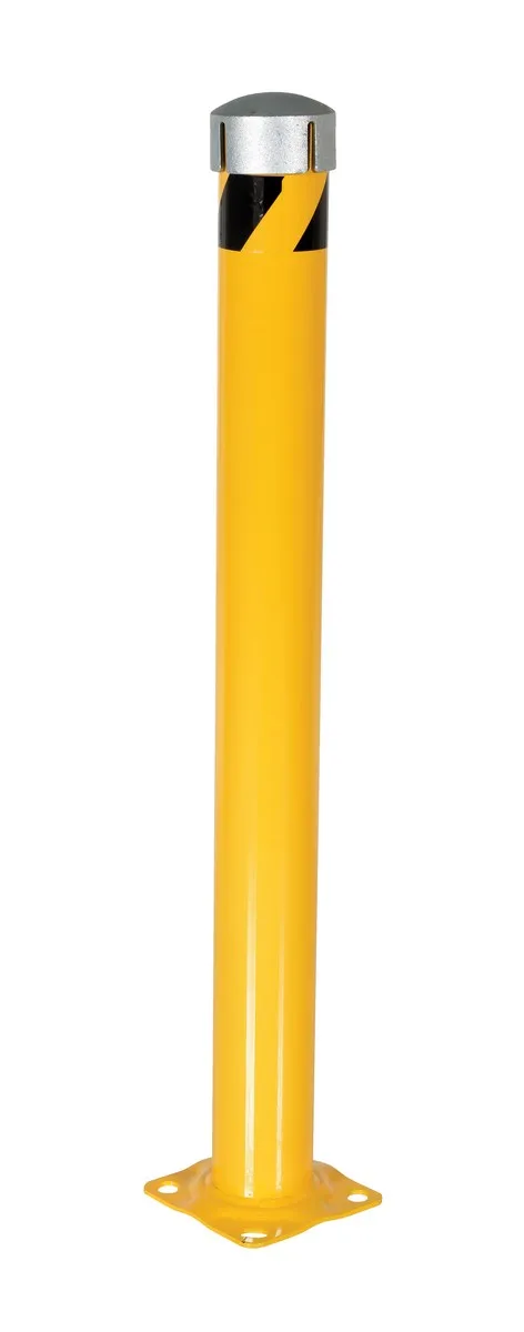 Vestil BOL-JKS-48-4.5 steel pipe bollard with chain slot