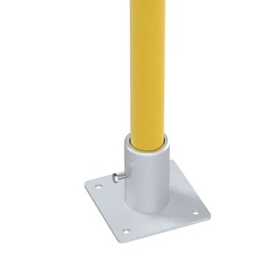 Vestil BOL-R-36-2 removable bollards & machine guard shown from an alternate angle