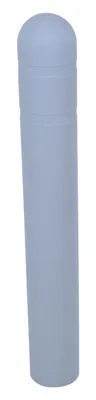 Vestil Low Density Polyethylene Bollard Post Cover 7-1/8 In. x 7-3/8 In. x 52 In. Gray
