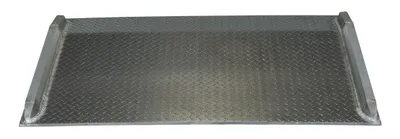 Vestil BTA-05006030 aluminum truck dockboards (welded aluminum curbs) shown from an alternate angle