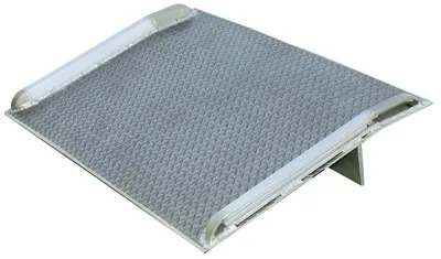 Vestil Aluminum Truck Dock Board 54 In. x 54 In. 8000 Lb. Capacity Silver