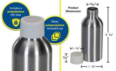 Vestil BTL-MA-2 metal bottle feature highlights