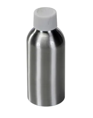 Vestil Aluminum Metal Bottle 4 Ounces Silver