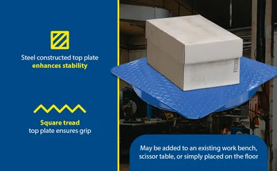 Vestil CA-24-2-TP-STP steel manual carousel feature highlights