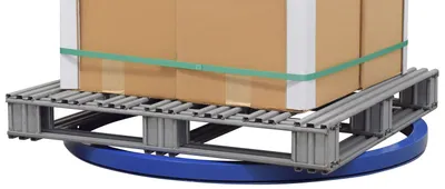Vestil CA-40-4 steel manual carousel shown from an alternate angle