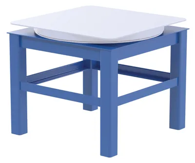 Vestil CA-BASE-30-24 steel manual carousel shown from an alternate angle