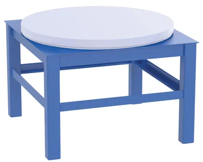 Vestil CA-BASE-36-24 steel manual carousel shown from an alternate angle