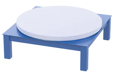 Vestil CA-BASE-40-12 steel manual carousel shown from an alternate angle