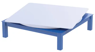 Vestil CA-BASE-48-12 steel manual carousel shown from an alternate angle