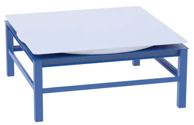 Vestil CA-BASE-60-24 steel manual carousel shown from an alternate angle
