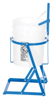 Vestil CAN-A manual pail tipper shown from an alternate angle