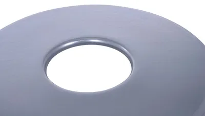 Vestil CAN-BH-558-GALV galvanized steel drum cover shown from an alternate angle