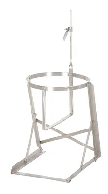 Vestil CAN-S manual pail tipper shown from an alternate angle