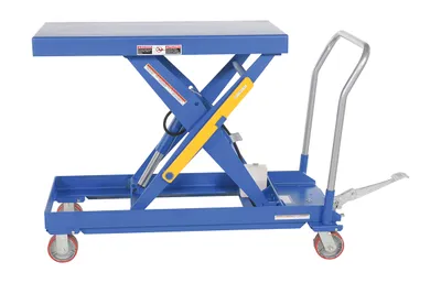 Vestil CART-1000-2040-FP hydraulic elevating cart shown from an alternate angle
