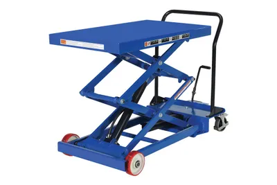Vestil CART-1000-D-FR premium scissor lift cart shown from an alternate angle
