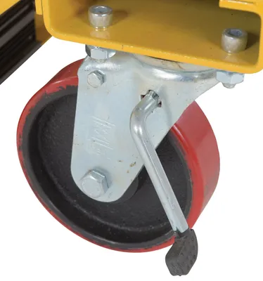 Vestil CART-1000-DC dc powered hydraulic elevating cart shown from an alternate angle